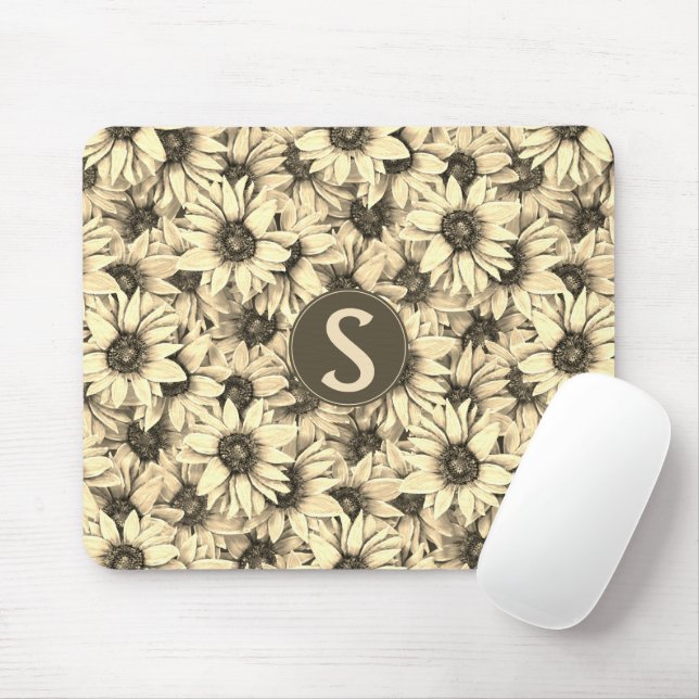 Solros Vintage Charm Sepia Ton Musmattor (Med mus)
