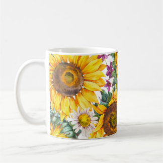 Solros Vintage: Sommarbloom Gult. Kaffemugg