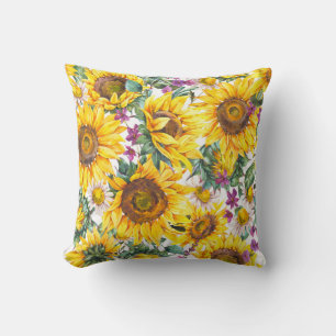 Solros Vintage: Sommarbloom Gult. Kudde