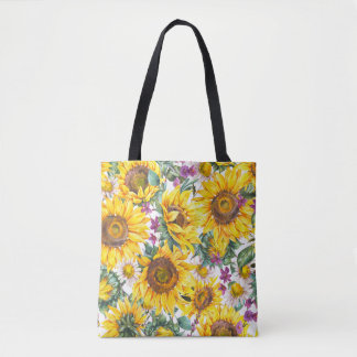 Solros Vintage: Sommarbloom Gult. Tygkasse