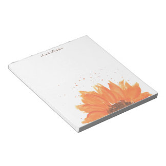 Solros Watercolor Anteckningsblock