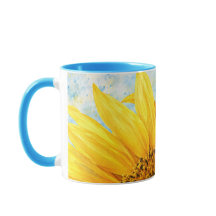 Solros Watercolor Artmugg - Himmelblå