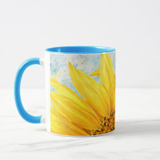 Solros Watercolor Artmugg - Himmelblå Mugg
