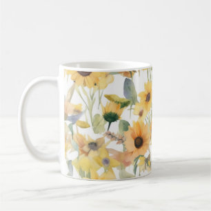 Solros Watercolor Mugg