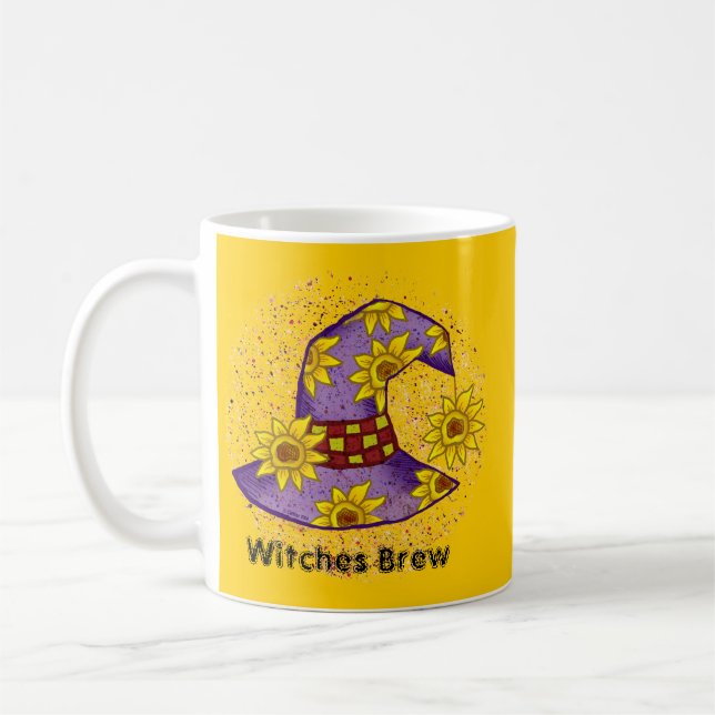Solros Witch Witches Brew anpassningsbar mugg (Vänster)