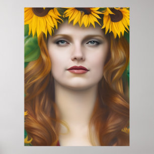 Solros Woman Poster