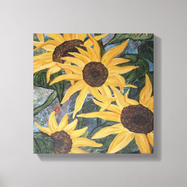 Solros Wrapped Canvas (Framsida)