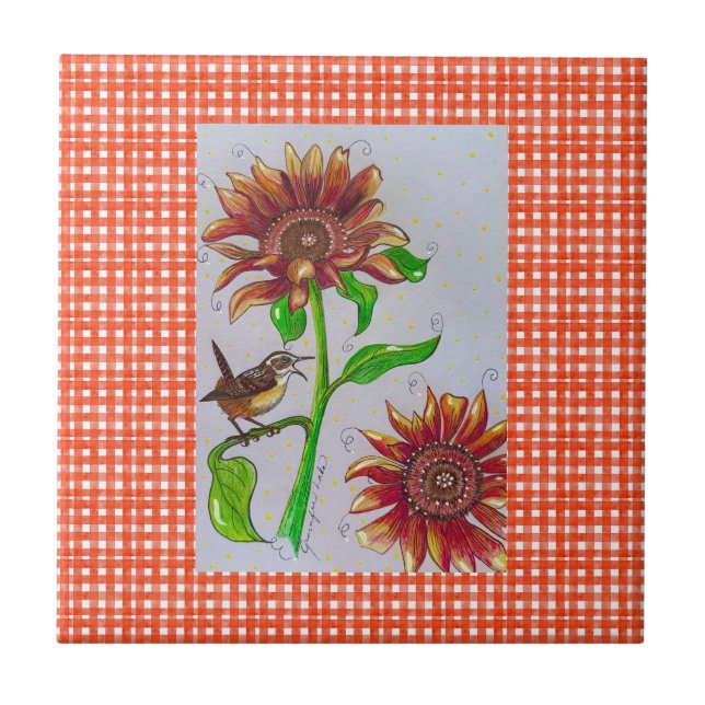 Solros Wren Tile Kakelplatta (Framsidan)