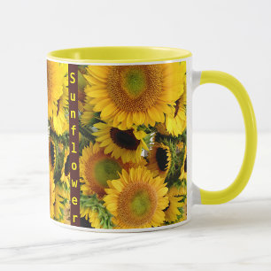 Solrosaffe Kopp Sunshine Mugg personalize Namn