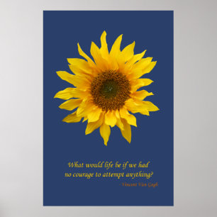 Solrosaffischtryck Poster