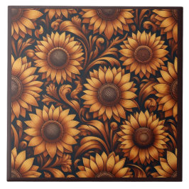 Solrosäsong Kakelplatta