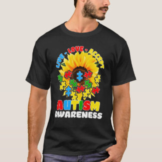 Solrosautism Medvetenhet om att Kärlek accepterar  T Shirt
