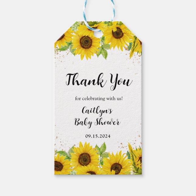 Solrosbabyskor, Tack Presentetikett (Framsidan)