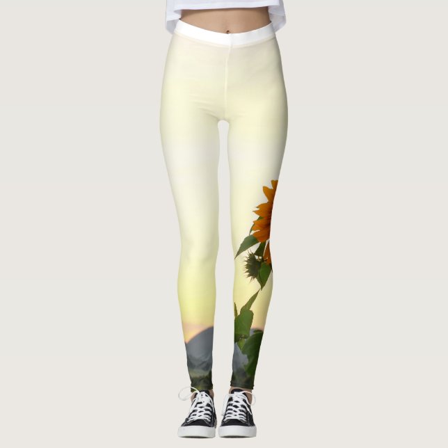 Solrosbalkar Leggings (Framsida)