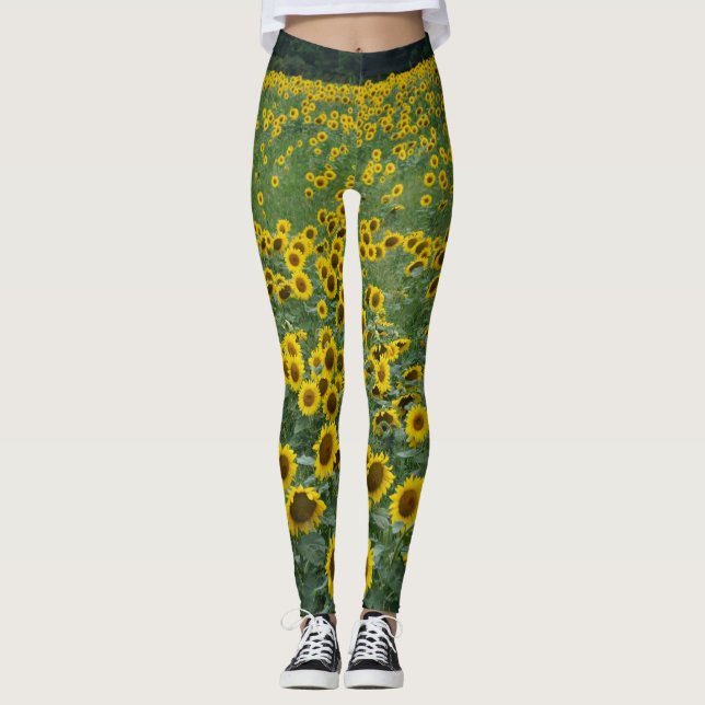 Solrosbalkar Leggings (Framsida)