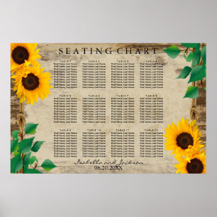 Solrosbarn Wood - Sittdiagram Poster