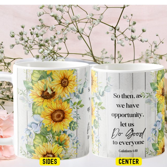 Solrosbibel Verse Coffee Mugg (Skapare uppladdad)