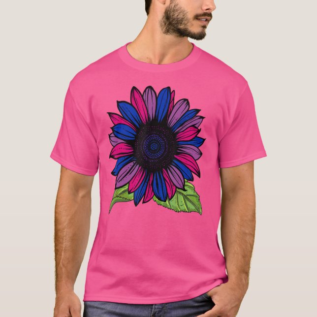Solrosbisexualitet Flagga Bisexual Lgbt Pride Mon T Shirt (Framsida)