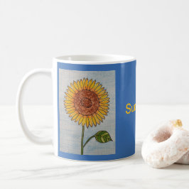Solrosblå Kaffemugg