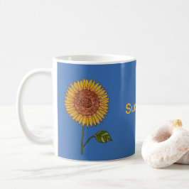 Solrosblå Kaffemugg