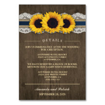 Solrosblå mottagning + Hotel-kort