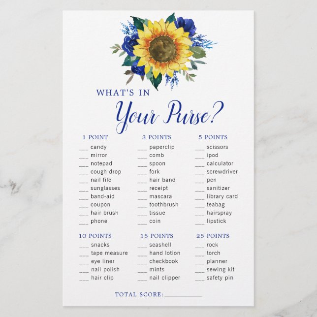 Solrosblått Blommigt - Möhippa - spel (Framsida)