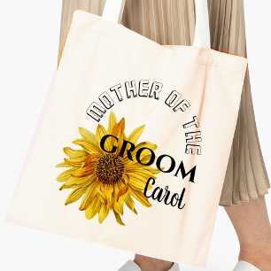 Solrosblomma av Gult Mor från Groom Bröllop Tygkasse