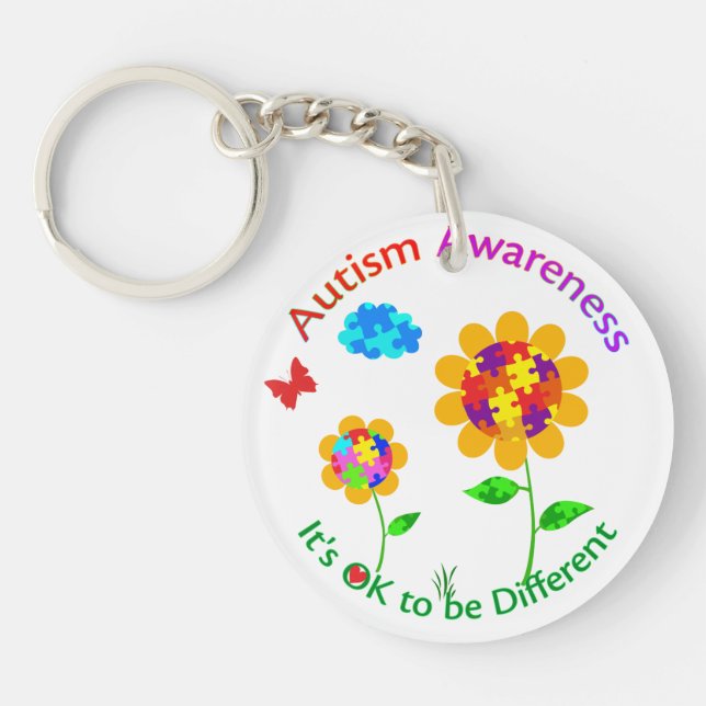 Solrosblomma för att öka medvetenheten om autism (Framsidan)