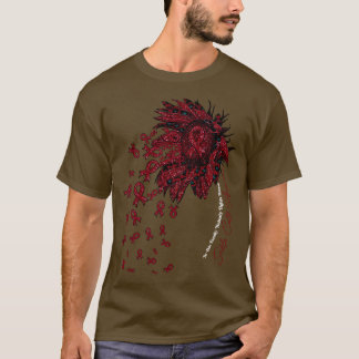 Solrosblomma för medvetandegörande om sicklecellsm t shirt