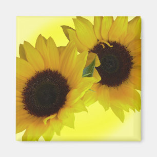 Solrosblomma - Fridge Magnet Cheerful Flower Gift