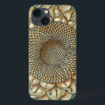 Solrosblomma i blå grönt<br><div class="desc">En solrosblomma i ansikte på blå grönt. Man kan nästan höra bina humla nära blomman,  redo att hjälpa till att pollinera världen med denna botaniska skönhet!</div>