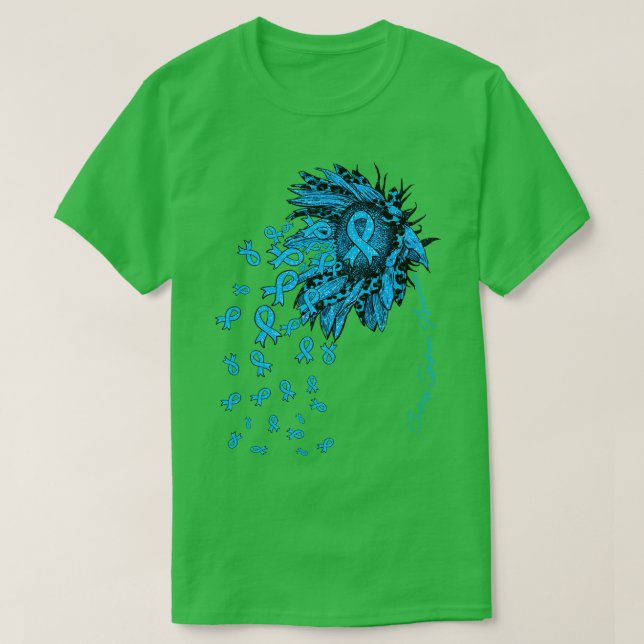 Solrosblomma med Cushing Syndrome Awareness Solros T Shirt (Design framsida)