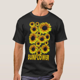 Solrosblomma med ljus Gult - T-shirt