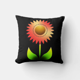 Solrosblomma Stil Dekorativ kudde II