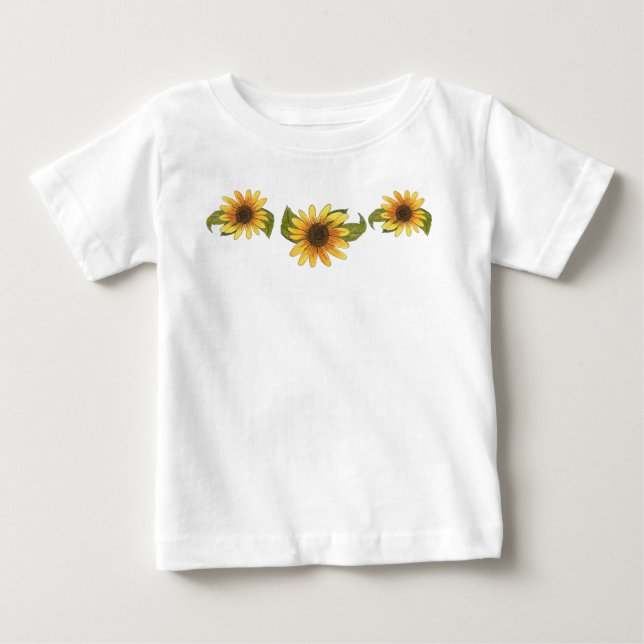 Solrosblomma T-shirt (Framsida)