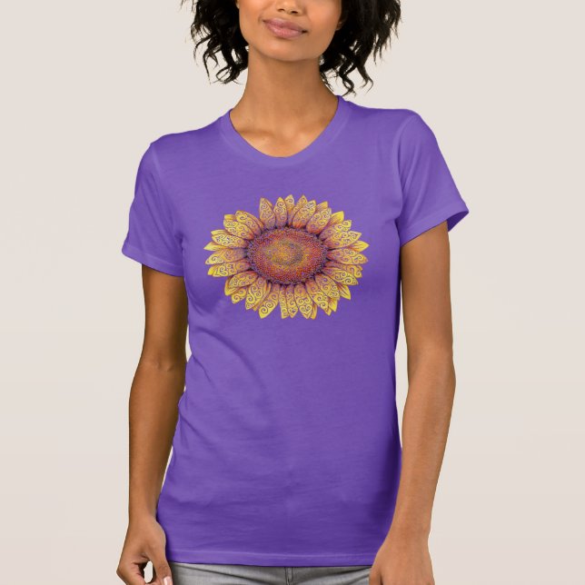 Solrosblomma T Shirt (Framsida)