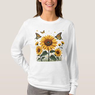 Solrosblomma T Shirt