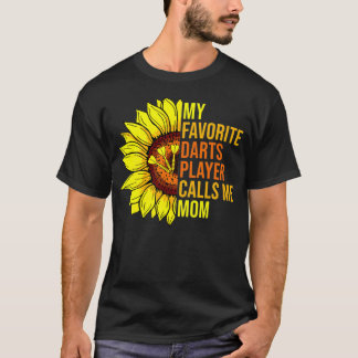 Solrosblomman Mina favoritspel Darts Player anropa T Shirt