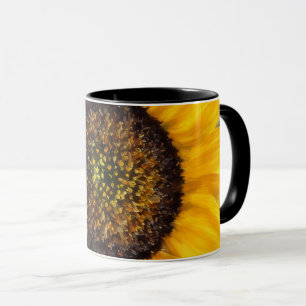 Solrosblommans Gult Blommigt Mugg Kopp