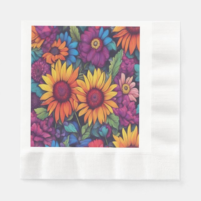 SolrosBlommigt nr 212 - Napkins Pappersservett (Framsidan)