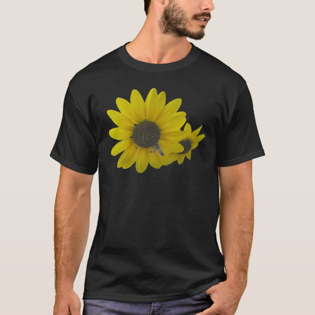 Solrosblommigt T Shirt (Framsida)
