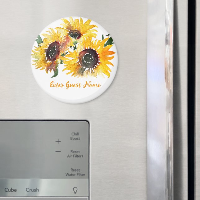 Solrosblommor 50 födelsedagar magnet (In Situ (Fridge))