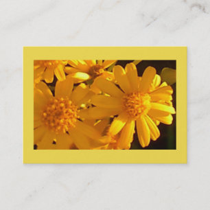 Solrosblommor av Bright Gult Visitkort