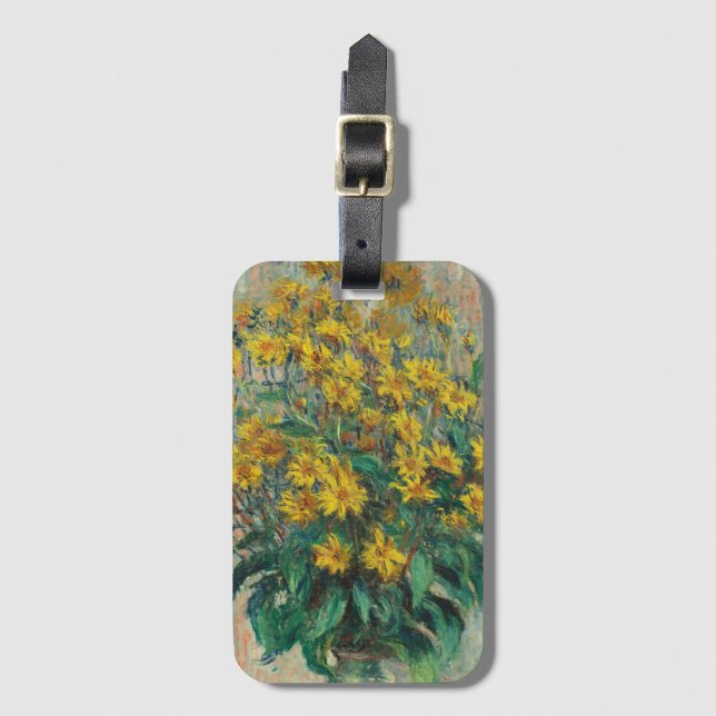 Solrosblommor av Claude Monet Bagagebricka (Framsida vertikal)