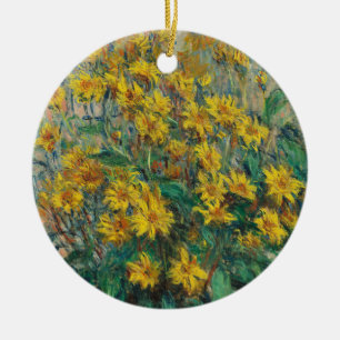 Solrosblommor av Claude Monet Julgransprydnad Keramik
