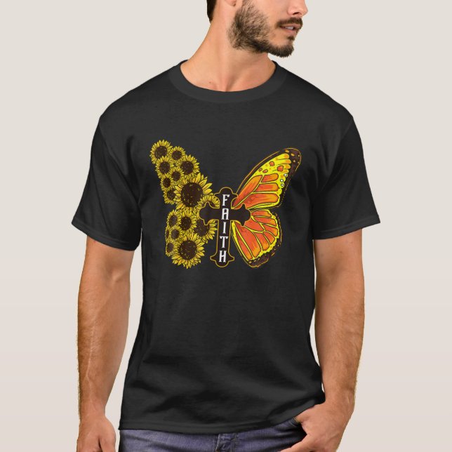 Solrosblommor, blomsterflugor, blommor och solroso t shirt (Framsida)