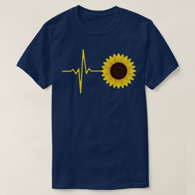 Solrosblommor, blomstergåva t shirt (Design framsida)