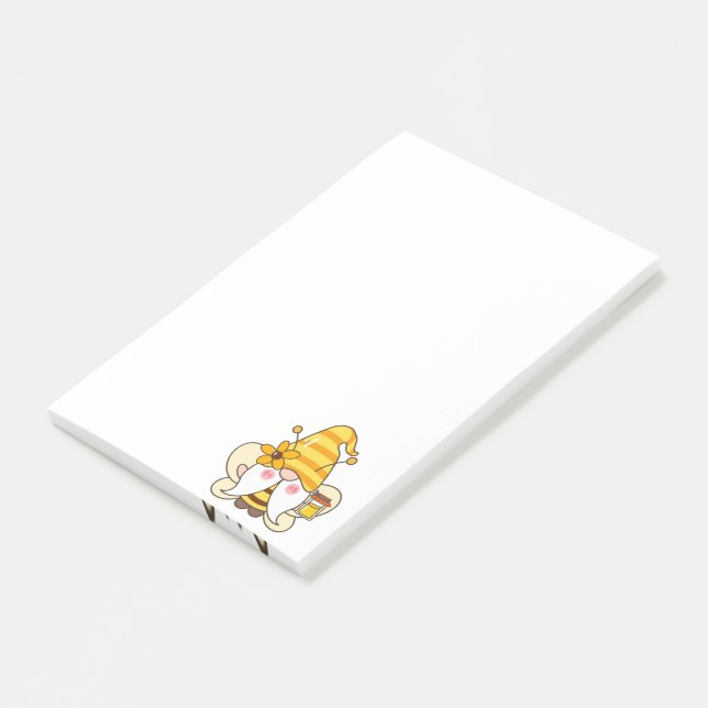 Solrosblommor Bumblebee Gnome Notes Post-it Block (Vinklad)