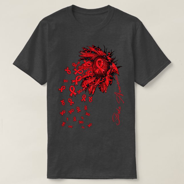 Solrosblommor faller t shirt (Design framsida)