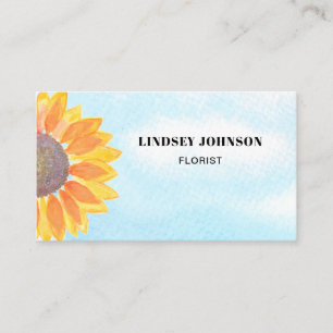 Solrosblommor Florist Visitkort